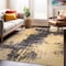 World Rug Gallery Abstract Design Distressed Non Shedding Soft Area Rug 5' x 7' Yellow 392YELLOW5x7 - alternate 1